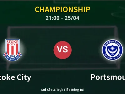 Soi Kèo Stoke City vs Portsmouth – 21:00 25/04 | Nhận Định, Dự Đoán Tỷ Số