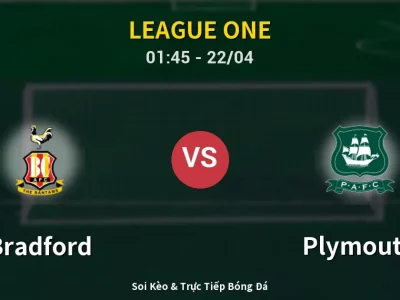 Kết Quả: Bradford 1-1 Plymouth – Highlight & Bàn Thắng | League One