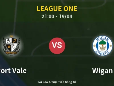 Soi Kèo Port Vale vs Wigan – 21:00 19/04 | Nhận Định, Dự Đoán Tỷ Số