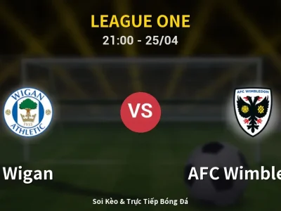 Soi Kèo Wigan vs AFC Wimbledon – 21:00 25/04 | Nhận Định, Dự Đoán Tỷ Số
