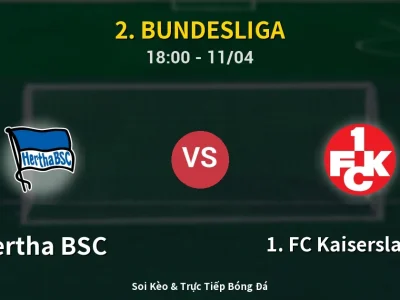 Soi Kèo Hertha BSC vs 1. FC Kaiserslautern – 18:00 11/04 | Nhận Định, Dự Đoán Tỷ Số