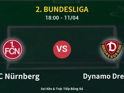 Soi Kèo 1. FC Nürnberg vs Dynamo Dresden – 18:00 11/04 | Nhận Định, Dự Đoán Tỷ Số