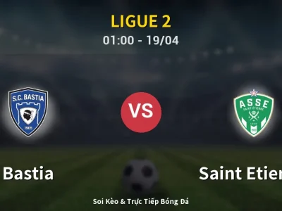 Kết Quả: Bastia 2-0 Saint Etienne – Highlight & Bàn Thắng | Ligue 2