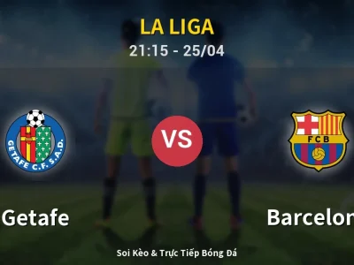 Soi Kèo Getafe vs Barcelona – 21:15 25/04 | Nhận Định, Dự Đoán Tỷ Số