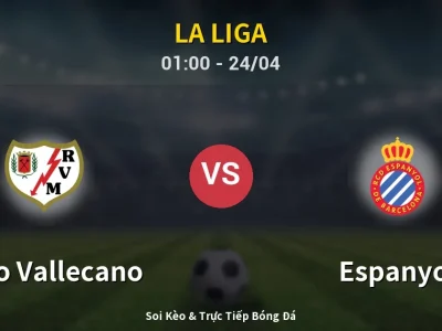 Kết Quả: Rayo Vallecano 1-0 Espanyol – Highlight & Bàn Thắng | La Liga