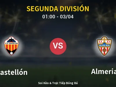 Kết Quả: Castellón 2-0 Almeria – Highlight & Bàn Thắng | Segunda División