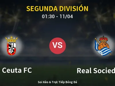 🔴 Trực Tiếp: AD Ceuta FC 0-0 Real Sociedad II – Link Xem Segunda División (Full HD)