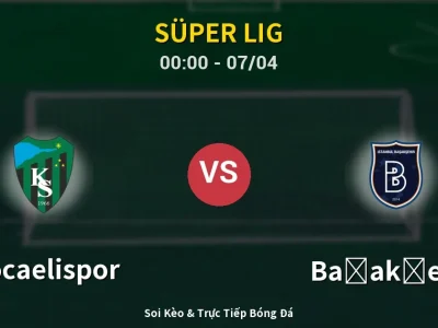 Kết Quả: Kocaelispor 0-0 Başakşehir – Highlight & Bàn Thắng | Süper Lig