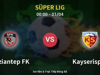 Kết Quả: Gaziantep FK 3-0 Kayserispor – Highlight & Bàn Thắng | Süper Lig