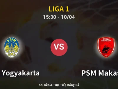 Kết Quả: PSIM Yogyakarta 1-2 PSM Makassar – Highlight & Bàn Thắng | Liga 1