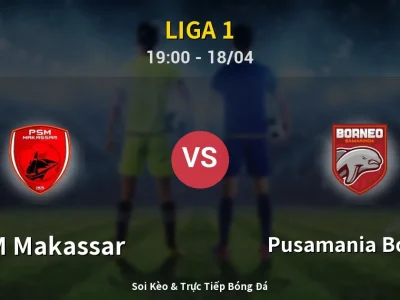 Soi Kèo PSM Makassar vs Pusamania Borneo – 19:00 18/04 | Nhận Định, Dự Đoán Tỷ Số