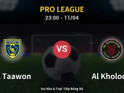 Soi Kèo Al Taawon vs Al Kholood – 23:00 11/04 | Nhận Định, Dự Đoán Tỷ Số
