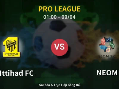 Soi Kèo Al-Ittihad FC vs NEOM – 01:00 09/04 | Nhận Định, Dự Đoán Tỷ Số