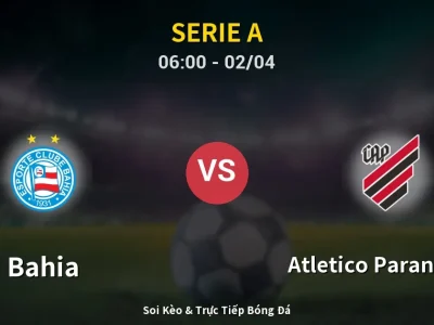 Kết Quả: Bahia 3-0 Atletico Paranaense – Highlight & Bàn Thắng | Serie A