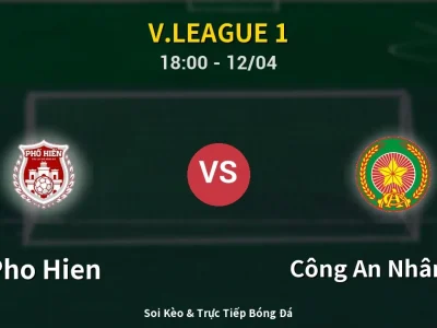 🔴 Trực Tiếp: Pho Hien 1-1 Công An Nhân Dân – Link Xem V.League 1 (Full HD)