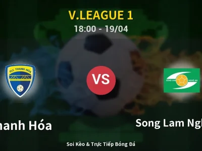 Kết Quả: Thanh Hóa 1-1 Song Lam Nghe An – Highlight & Bàn Thắng | V.League 1