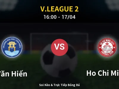 Kết Quả: Văn Hiến 1-1 Ho Chi Minh – Highlight & Bàn Thắng | V.League 2
