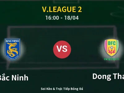 🔴 Trực Tiếp: Bắc Ninh 0-0 Dong Thap – Link Xem V.League 2 (Full HD)