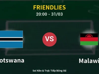 Soi Kèo Botswana vs Malawi – 20:00 31/03 | Nhận Định, Dự Đoán Tỷ Số