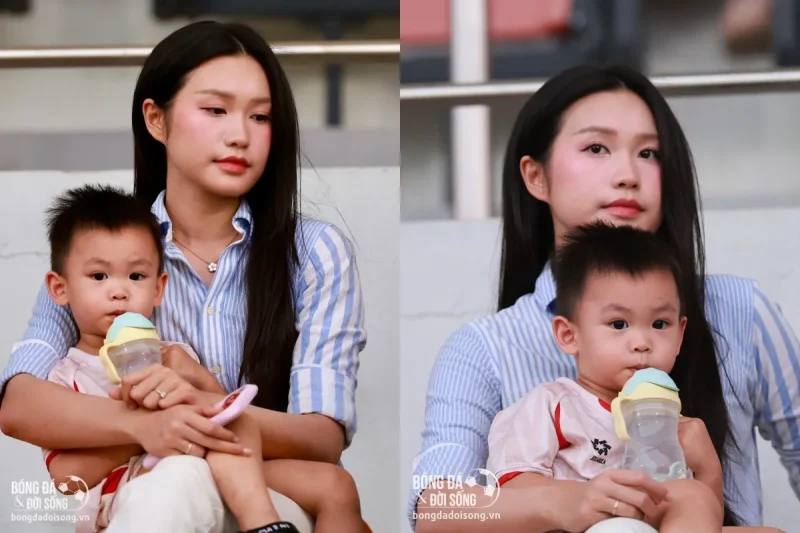 Doãn Hải My bế con trai ra sân: Hành động 'tiếp lửa' đẹp nhất cho Đoàn Văn Hậu giữa bão tin đồn 1